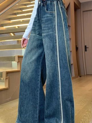 #女童牛仔裤 #儿童牛仔裤 #女童阔腿裤 #高品质童装 #谁穿谁好看