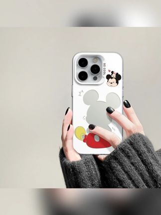 适用苹果17pro简约iPhone16手机壳15p华为镂空nova米奇背影mate70 #手机壳 #手机壳推荐 #苹果手机壳 #简约手机壳 #米奇背影手机壳
