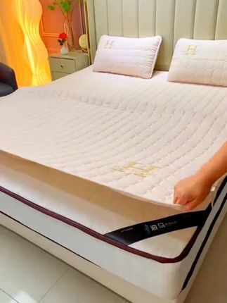 夹棉床笠 #papasleep #床垫保护套 #夹棉床笠 #透气防滑 #可机洗床笠