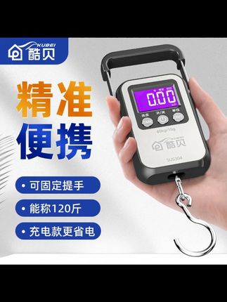 高精度手提电子秤小型快递称鱼器重便携式家用商挂钩弹簧行李公斤#电子称 #手提电子秤 #称 #称重机 #称重设备