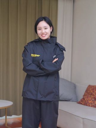 现在谁还穿雨披啊,资深骑手都穿分体式雨衣 #雨衣外卖骑手专用 #外卖雨衣套装 #分体式雨衣