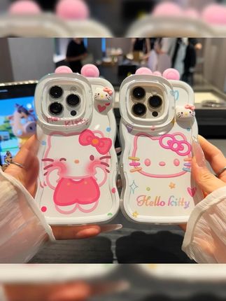 欧克里里捏捏脸kt猫耳朵双支架适用苹果16手机壳华为oppo小米vivo#欧克里里手机壳 #kt猫耳朵手机壳 #手机双支架壳 #苹果手机壳 #通用手机壳
