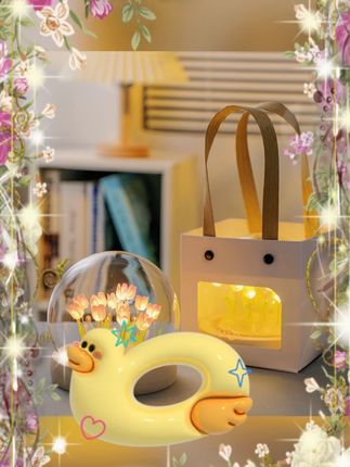 #郁金香小夜灯 #diy手工礼物 #女生生日礼物 #闺蜜实用礼物 #高级感小夜灯 郁金香小夜灯diy手工生日礼物女生闺蜜实用送女友女孩高级感成品