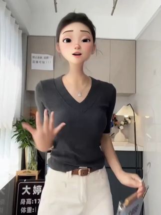 2025早秋新款美式辣妹V领中袖T恤女设计款修身显瘦洋气百搭9966#V领中袖 #T恤 #中袖 #美式辣妹穿搭 #修身T恤