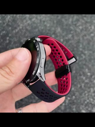 卡客双色透气适用华为手表GT4表带GT5pro蜂窝孔watch3磁吸扣fit4 #华为表带 #华为手表表带 #华为watch表带 #华为GT5表带 #硅胶表带
