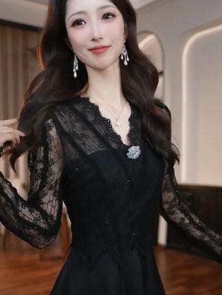 #连衣裙 #精致优雅 #高定时装 #通勤穿搭 #秋季新款穿搭
