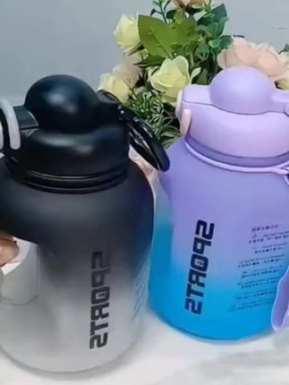渐变色水杯大容量男生健身运动水壶吨桶吨塑料水瓶大肚杯子顿顿桶 #水杯 #吨吨杯 #大肚水杯