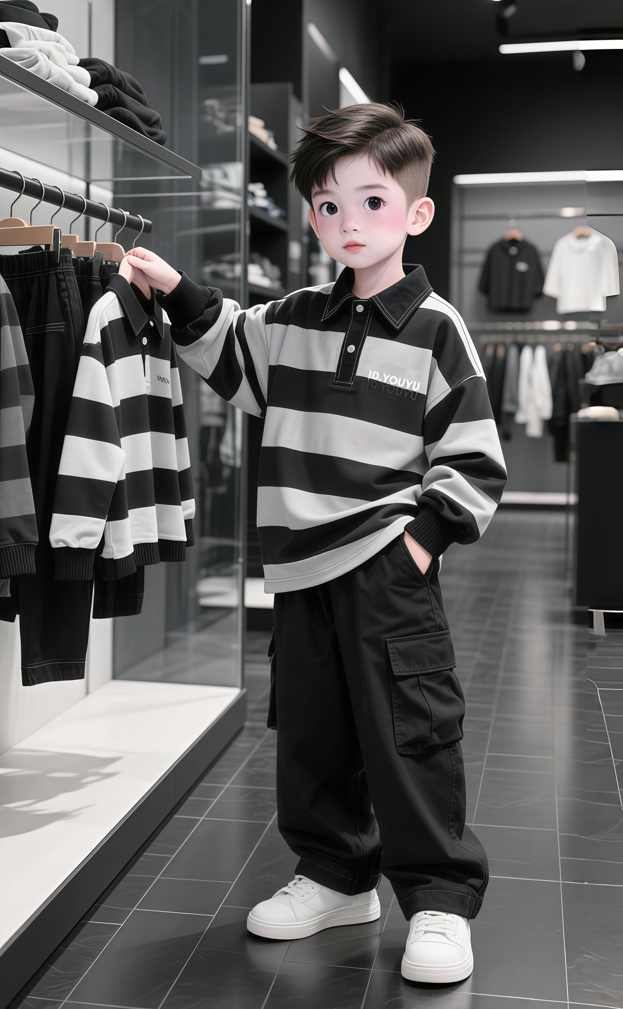 男童秋季休闲Polo卫衣