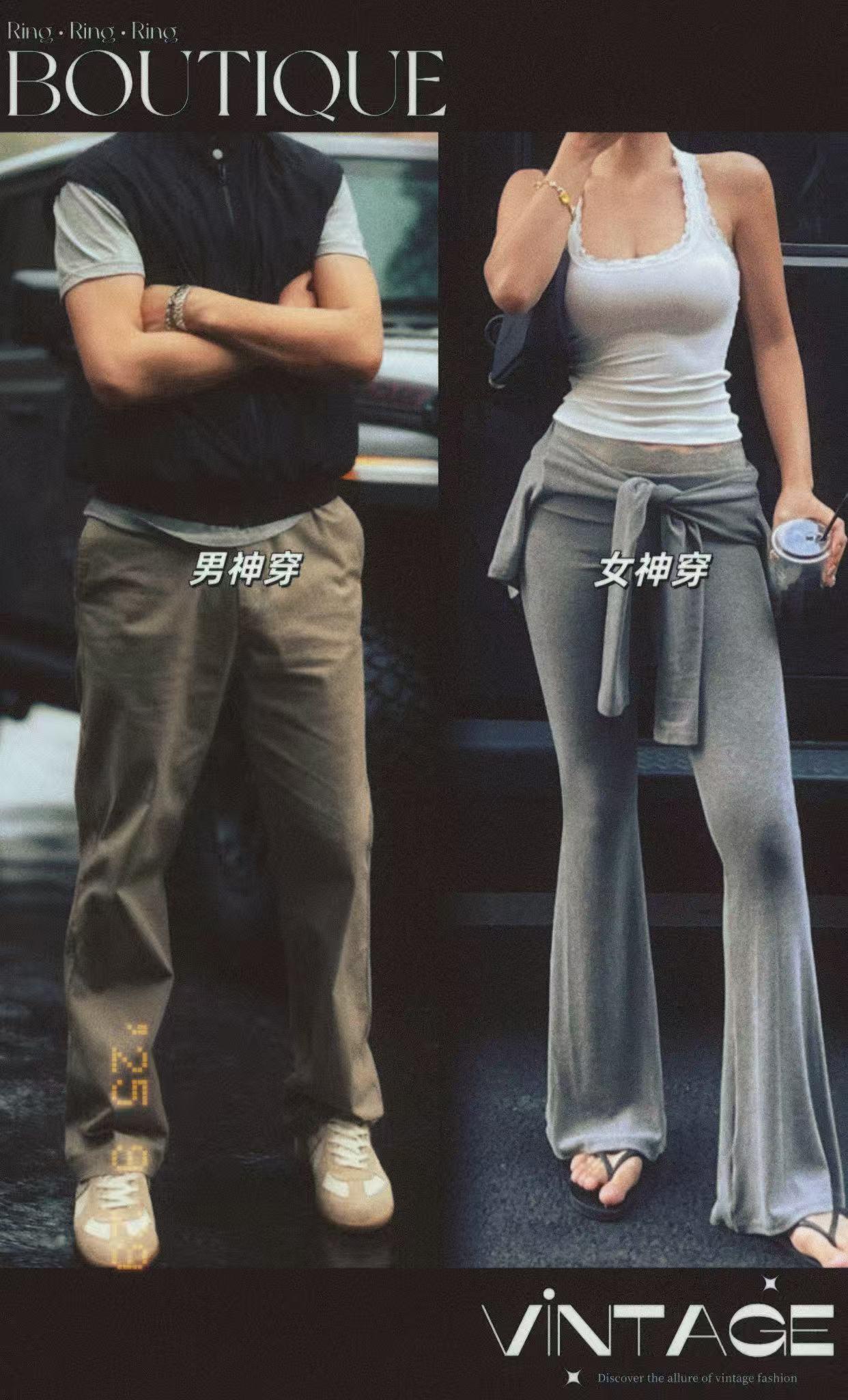 谁懂啊!DLZ 这条美式休闲裤也太好穿了吧~斜纹棉水洗做旧超有复古感,直筒弹力还显瘦,搭 T 恤卫衣都绝~