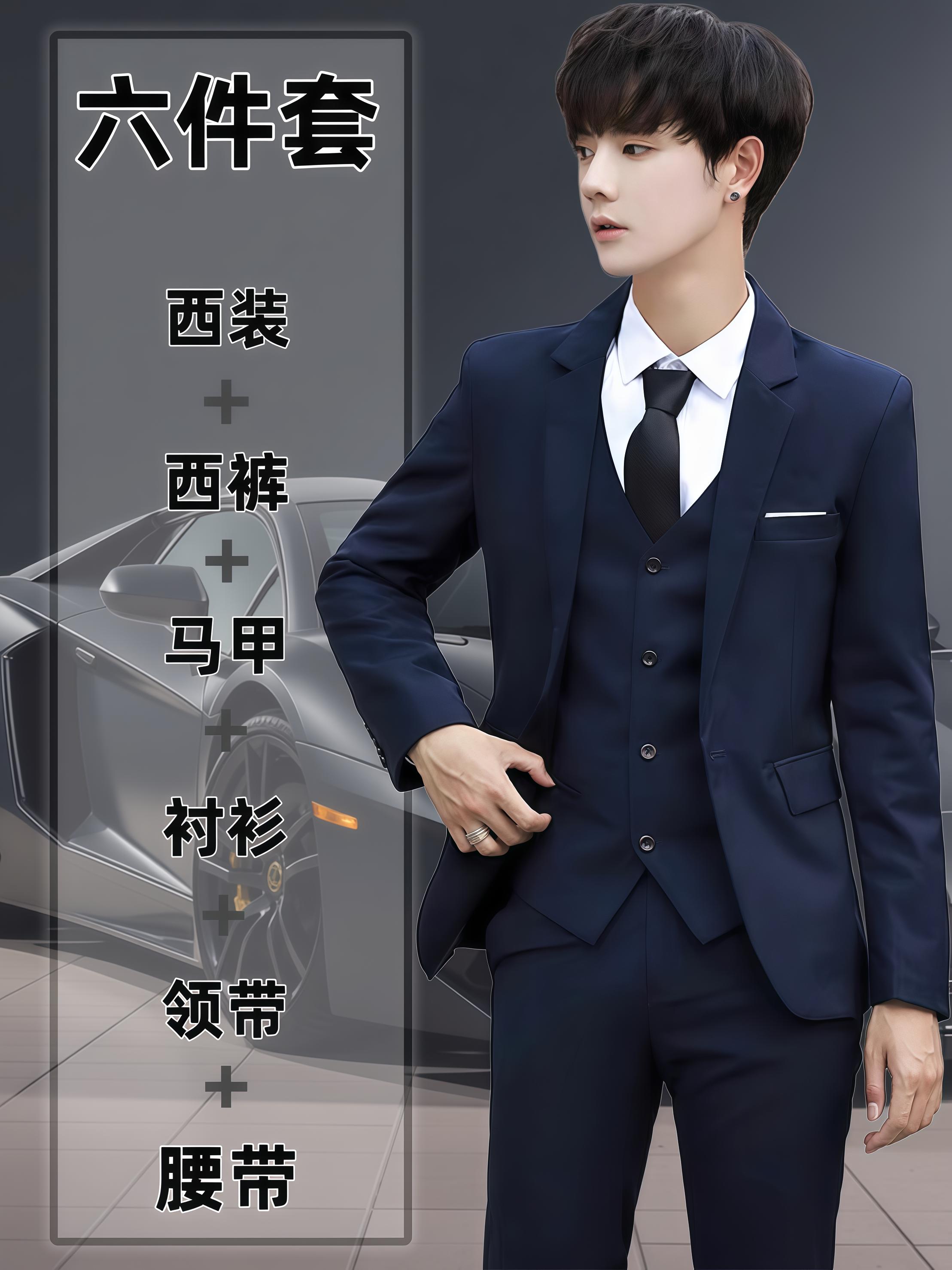 韩版帅气西服套装