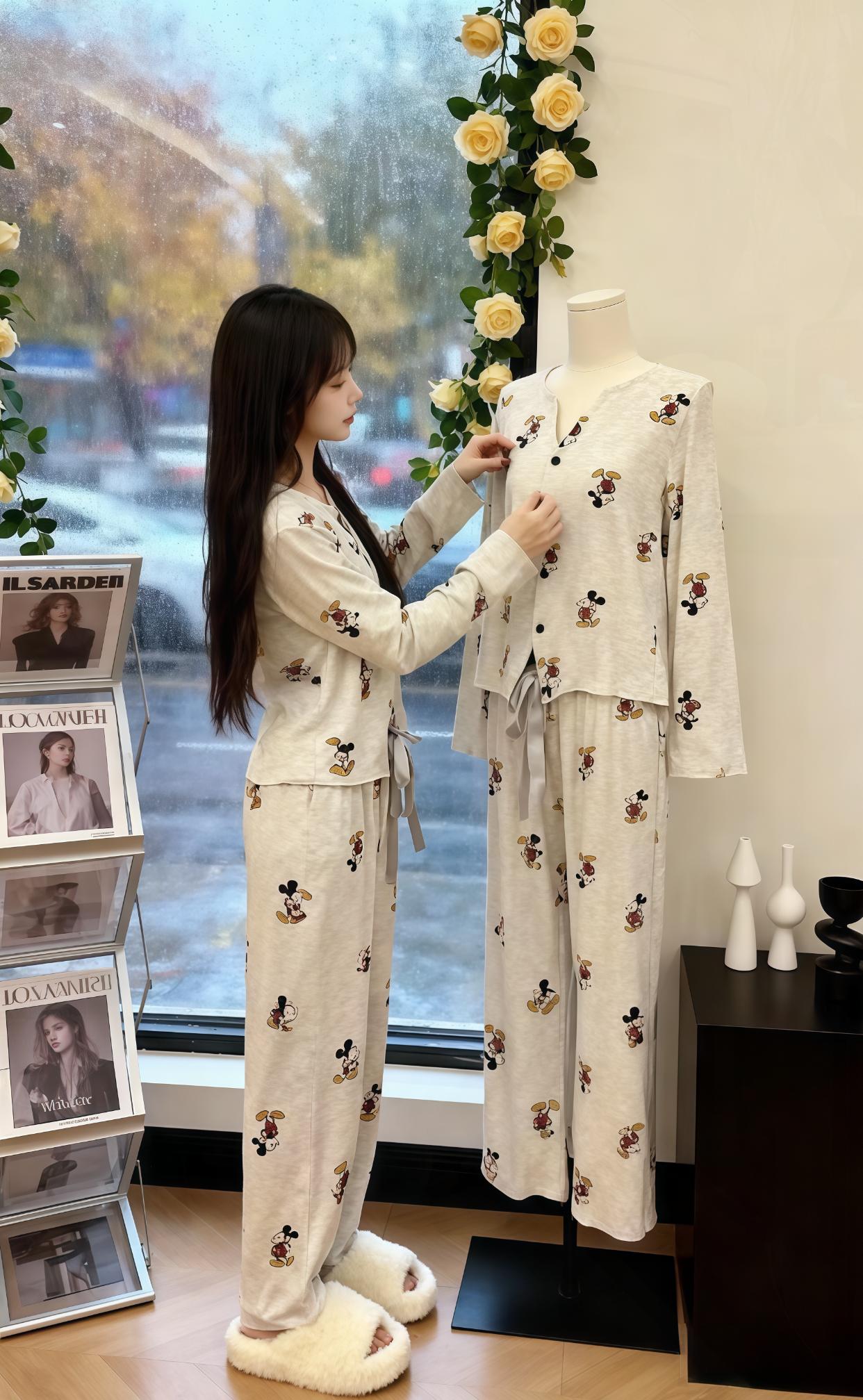 我的新睡衣美翻了~#秋季穿搭 #在家也要美美哒 #睡衣家居服 #不挑年龄不挑身材