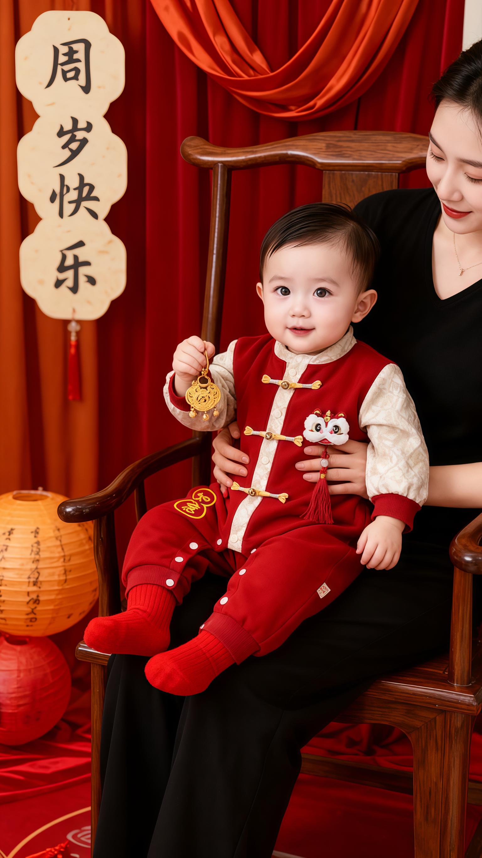 #新中式童装#国风童装#国风连体衣#周岁百天礼服#连体衣