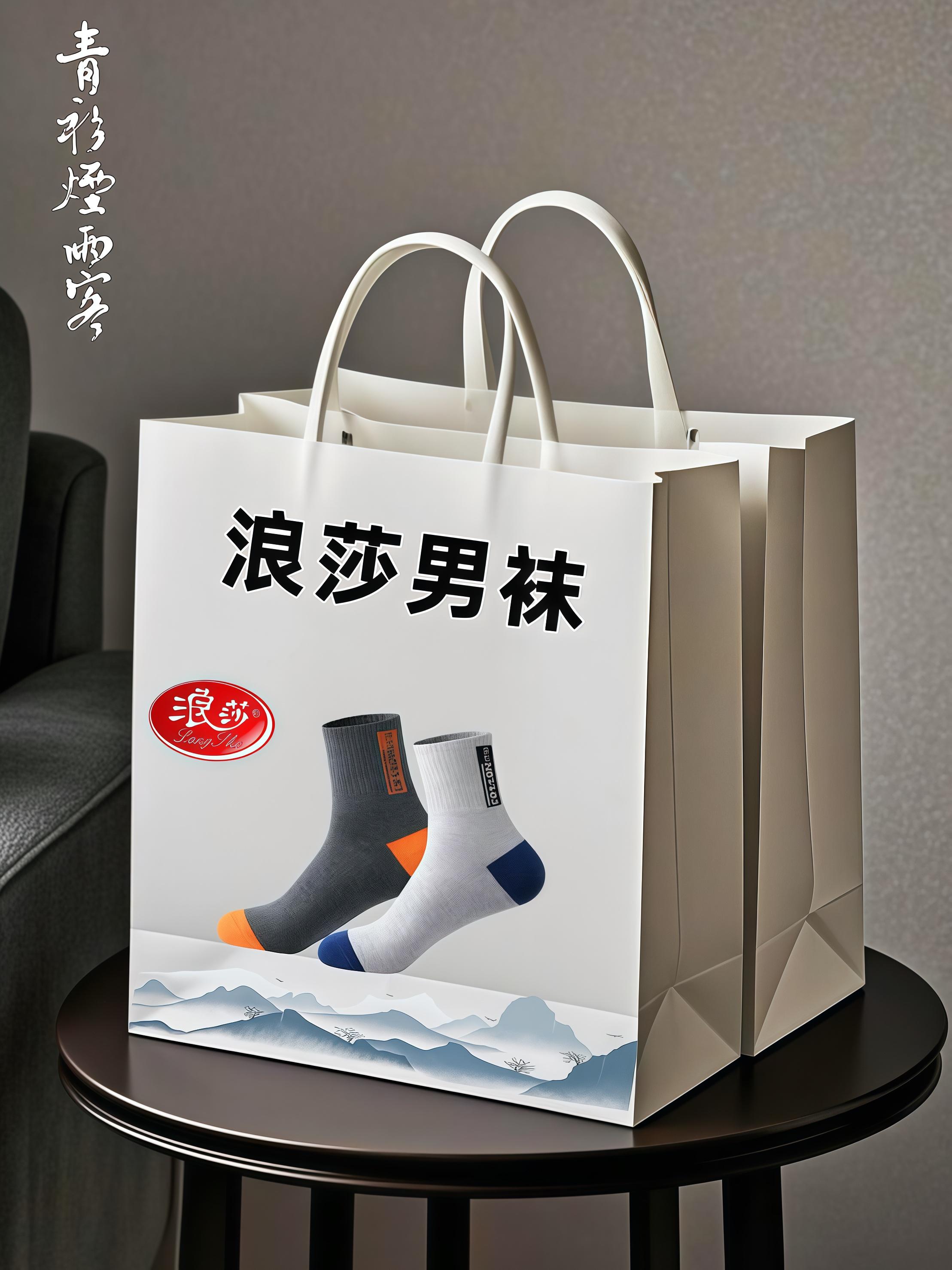 浪莎男士纯棉中筒袜,舒适透气,让你的脚更加舒适!