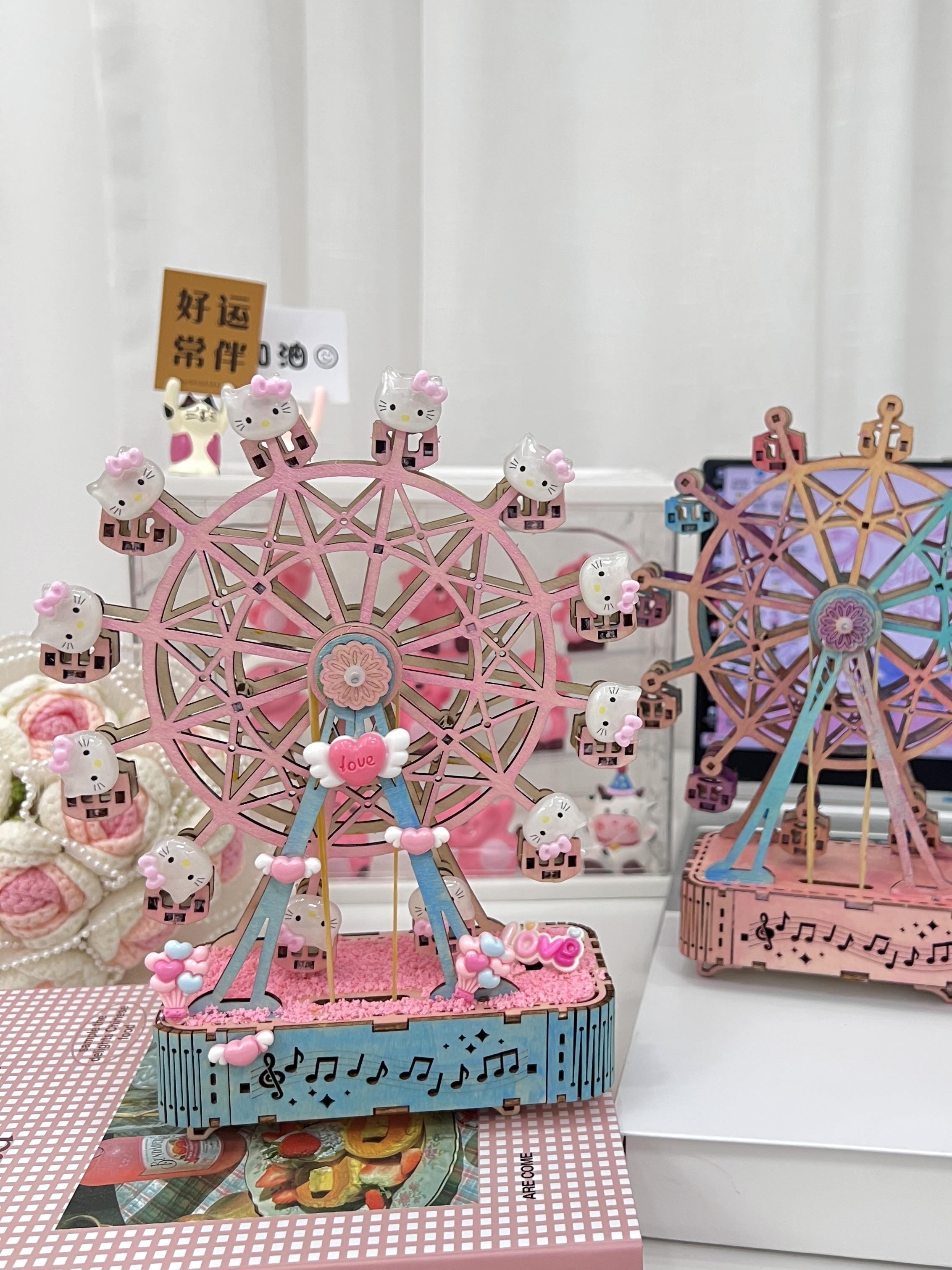 我始终坚信手工礼物是独特的浪漫#手工diy#摩天轮#少女心爆棚