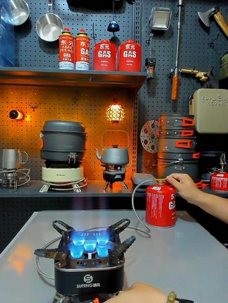 8月3日 户外野炊谁还能没个像样的炉子#猛火炉 #户外野炊 #露营