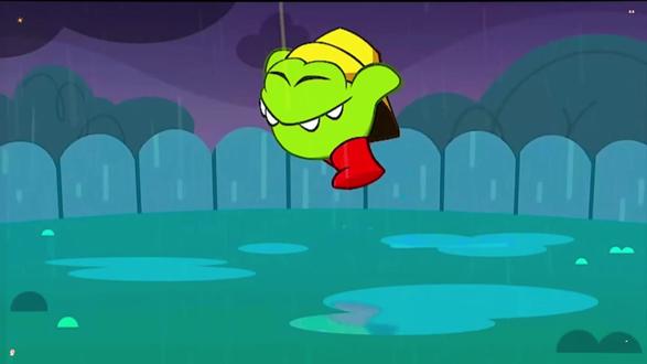 怪物小绿带小蓝画画,结果小蓝放声大哭,原因竟是风把树叶吹没了