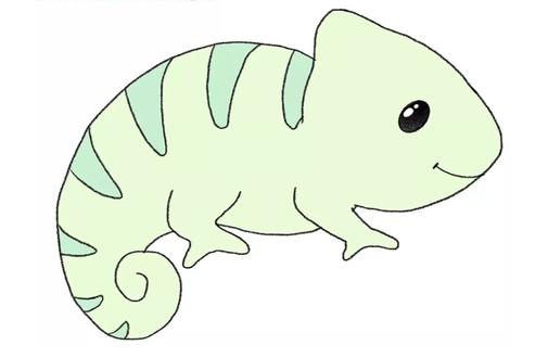 儿童创意卡通手绘简笔画《一分钟画变色龙》 #简笔画 #简笔画教程 #绘画 #绘画教程 #画画 #画画教程