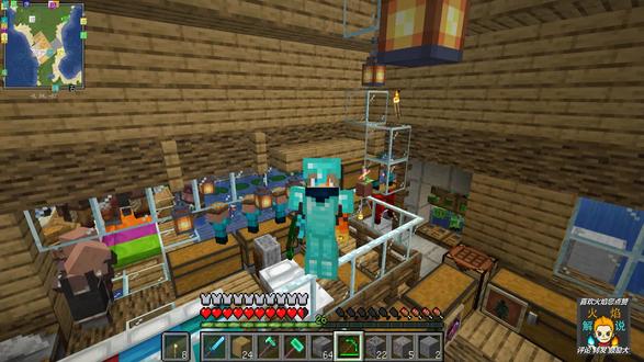 我的世界 火焰解说 9883 新房子里 建个烧烤架