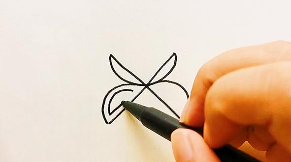 简笔画,用XSD画一把剪刀,超简单