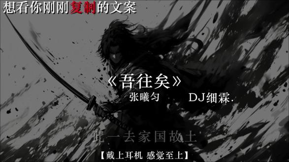 虽千万人吾往矣.#音乐 #吾往矣 #音乐分享