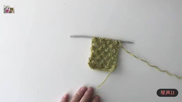 棒针菠萝花的编织方法