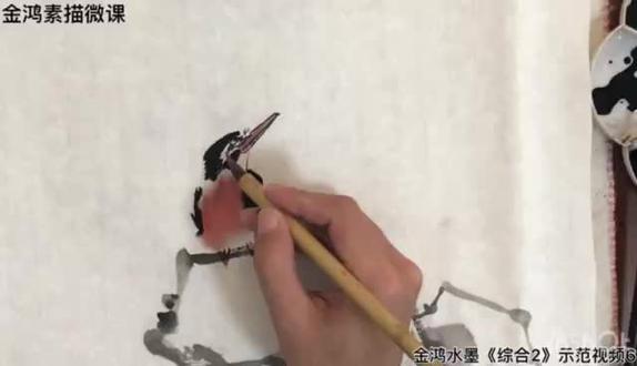 中国画中 翠鸟画法【2】