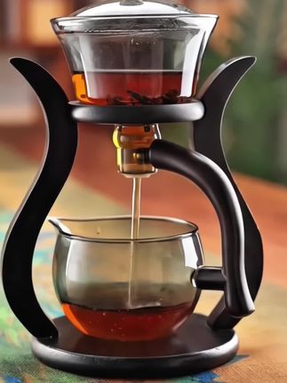 懒人玻璃茶具套装半自动泡茶器耐热透明功夫茶壶茶杯套装家用会客#懒人茶具 #茶器茶具 #高硼硅玻璃 #泡茶神器 #高端茶具