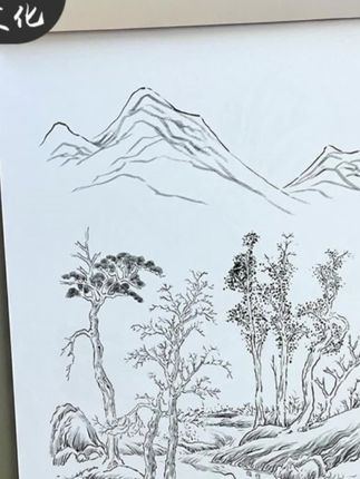 边画边练画白描临摹画入门到精通国画练习册画画基础入门教学#国画 #白描 #跟着线条临摹#童书推荐 #锻炼运笔能力