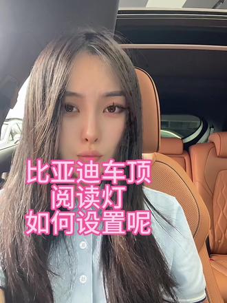 比亚迪的车顶阅读灯如何设置呢#比亚迪