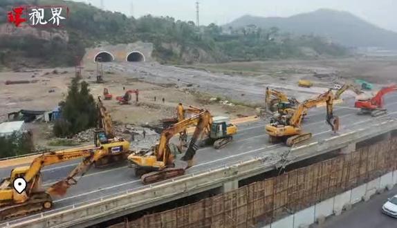 玉环市漩门港大桥开始部分拆除 改建后将与月亮桥相连#玉环