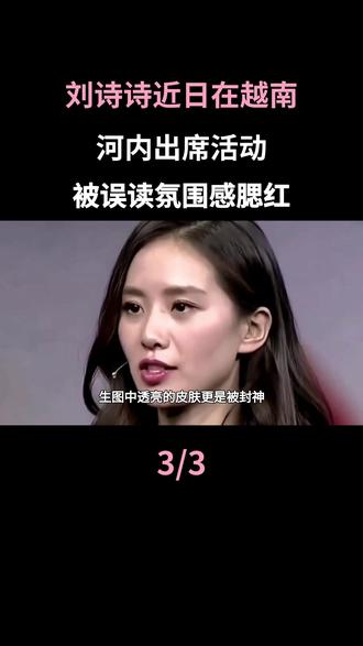 刘诗诗越南高温出行脸颊爆红,被误读氛围感腮红#越南 #刘诗诗 #刘诗诗生图 #明星 #娱乐圈