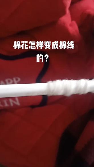 棉花是怎么变成棉线的,你们知道吗? #手工