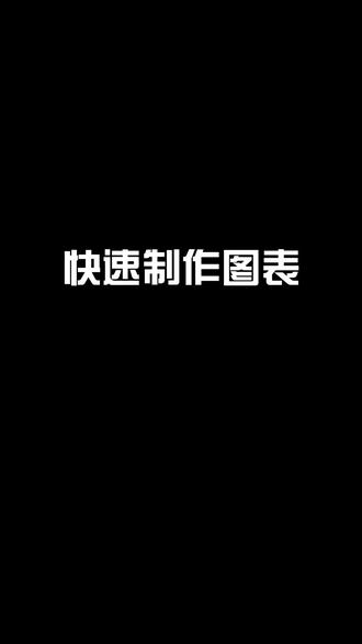 快速制作图表#excel #办公软件技巧