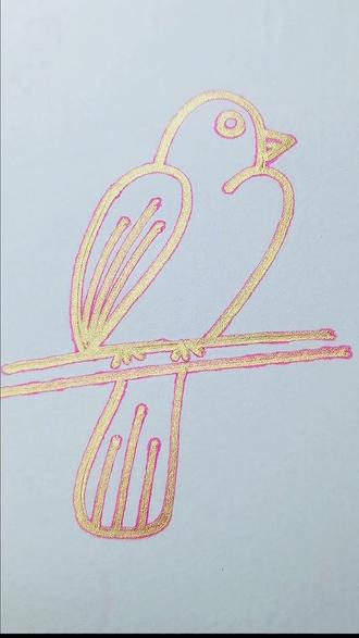 两个数字2画小鸟#小鸟 #简笔画 #简笔画教程