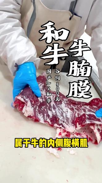 和牛腹心肉,也叫厚裙,烤肉中的扛把子 #抖音美食推荐官 #雪花牛肉 #烤肉店 #和牛 #原切牛排
