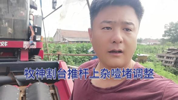 玉米收割机割台推杆上杂噎堵调整方法 #玉米收割机 #收割机配件 #农具 #农机手 #收割机 #修理工日常 #修理