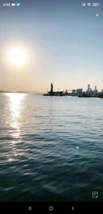 #海边美景 中国海拔高度基准点海平面0米高度的地方