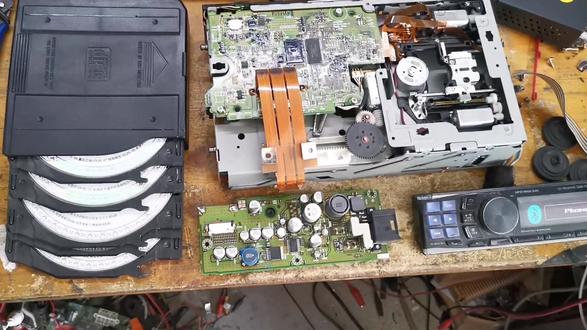 宝马原车六碟CD机#设备维修