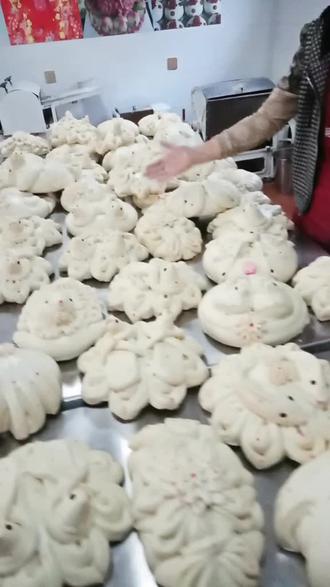 胶东习俗,小孩送汤米都要做这样的大卷子