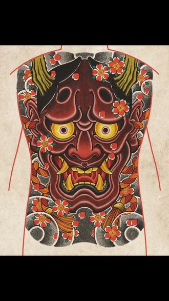 这般若 有点孩怕啊～ #tattoo #纹身刺青 #纹身 #日式老传统 - 抖音