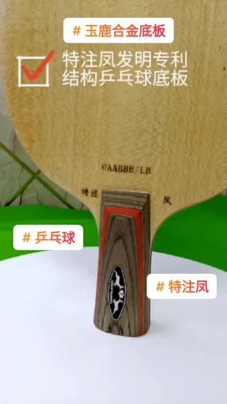 萧山鲁老师定制特注凤底板直拍(七木四金专利结构,快弧打法),更多产品在橱窗#乒乓球 #玉鹿体育 #玉鹿合金底板 #玉鹿定制底板 #特注凤