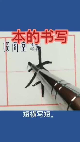 小学语文一年级上册,第8课《小书包》写字表:“本”#书法#规范字书写 #每日一字 #小学语文 #手写 #规范字 #练字 #硬笔楷书 #书法