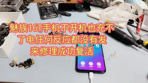 魅族16T手机不开机也充不了电任何反应都没有发来修理成功复活