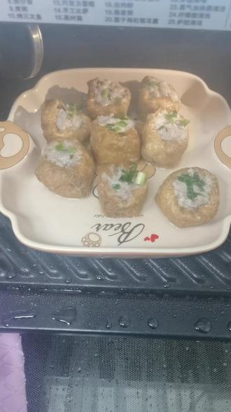 分享第四十天#松小白 DS900微蒸烤箱蒸豆皮肉丸,淋上酱油好吃极了!@松下厨房电器旗舰店