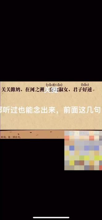 分享一下这首经典的《关雎》,单身人士更应该学学,说不定你学会了念给心里的人听,就打动了对方呢,这可是流传了几千年的追求美女的首选之作!#学习 #知识分享 #国学 #每天学习一点点 #教育