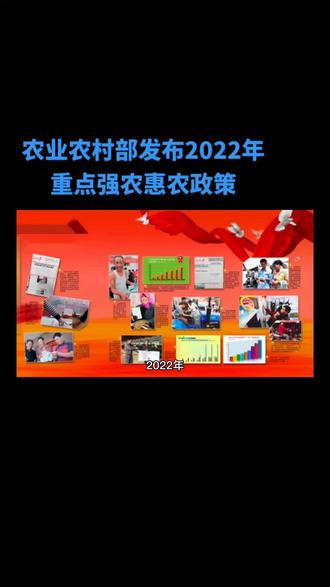 农业农村部发布2022年重点强农惠农政策#支持三农扶持三农发展 #关爱农民支持抖音传递正能量 #每天跟我涨知识 #关注我每天为你分享更多农业知识