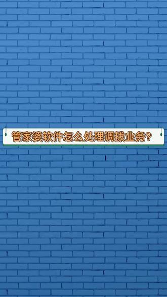 管家婆软件怎么处理调拨业务?#进销存软件 #财务软件 #管家婆软件