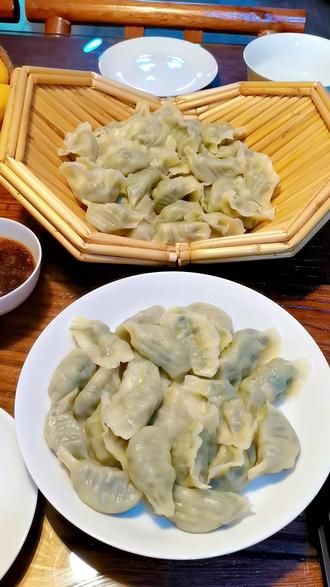 灰灰菜鸡蛋素饺子,可能没啥人吃过吧#野菜素饺子