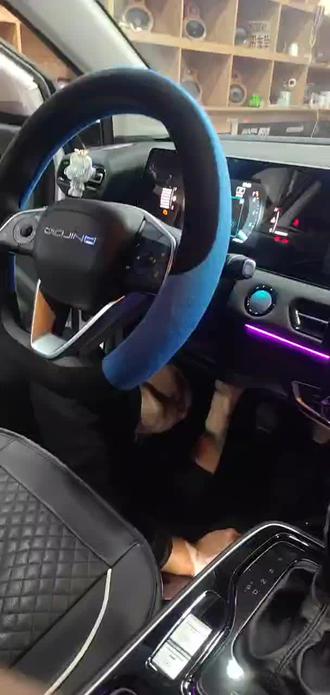 北汽U5氛围灯安装完工#氛围灯效果 #汽车改装升级 #氛围灯改装