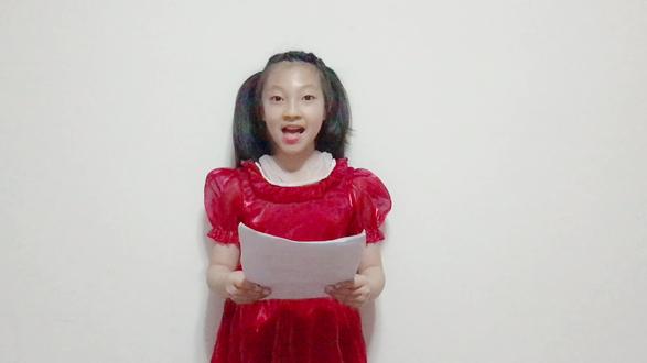 陕西省朗诵协会入会考核样稿。恭喜小妞成功通过,成为陕西省朗诵协会小会员 #陕西省朗诵协会